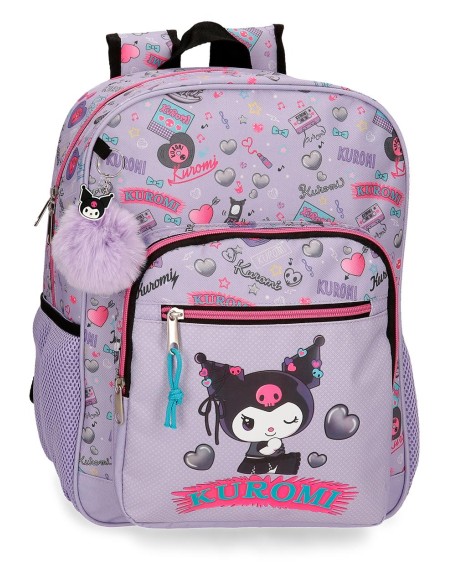 MOCHILA ADAP. 38CM. KUROMI RETROPOP